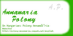 annamaria polony business card